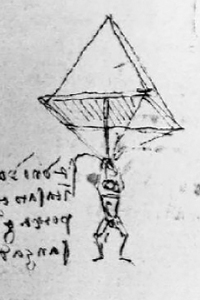 Parachute de Leonardo De Vinci